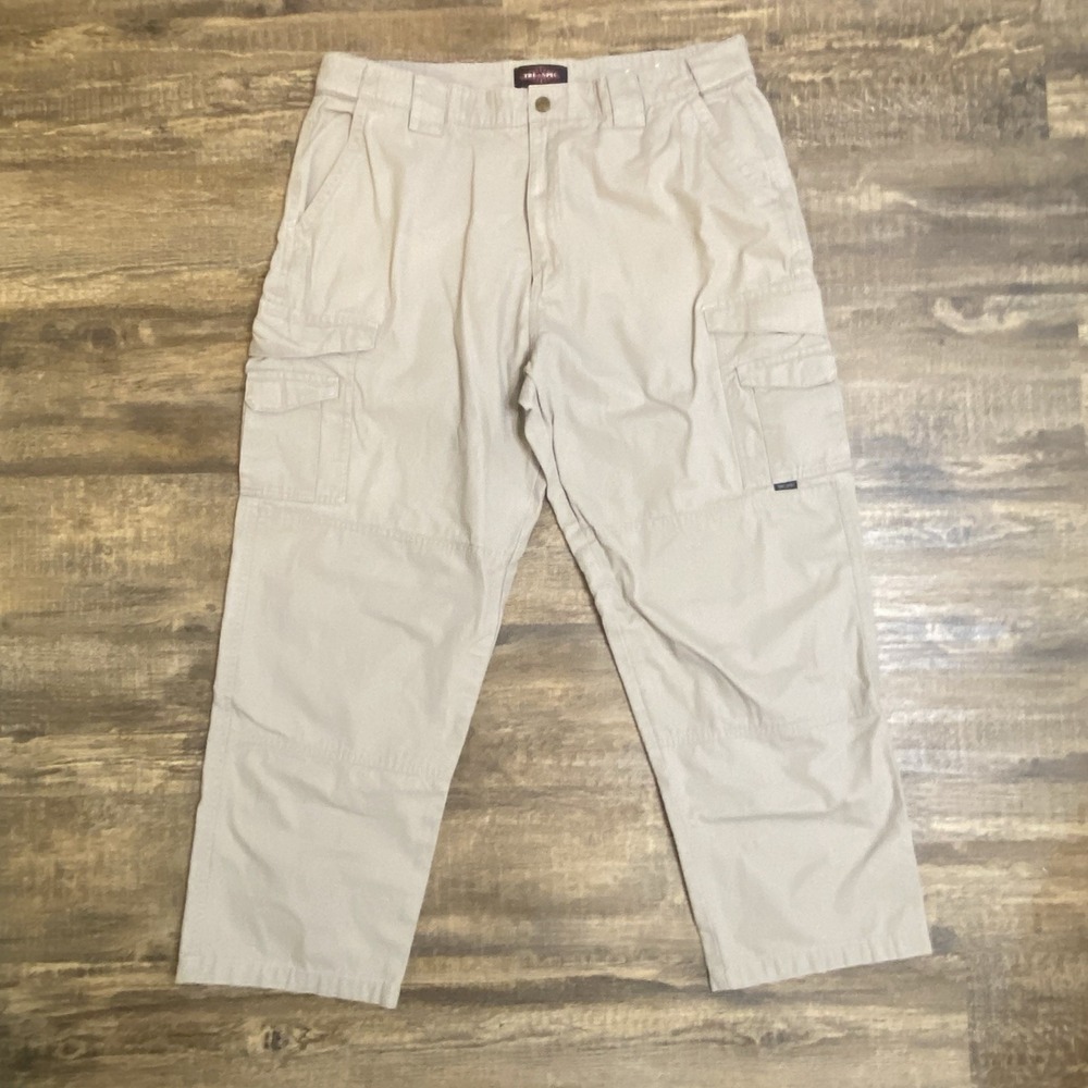 Tru-Spec Tactical Cargo Pants Men's 40x29 Khaki‎ Utility Workwear Multi-Pocket
